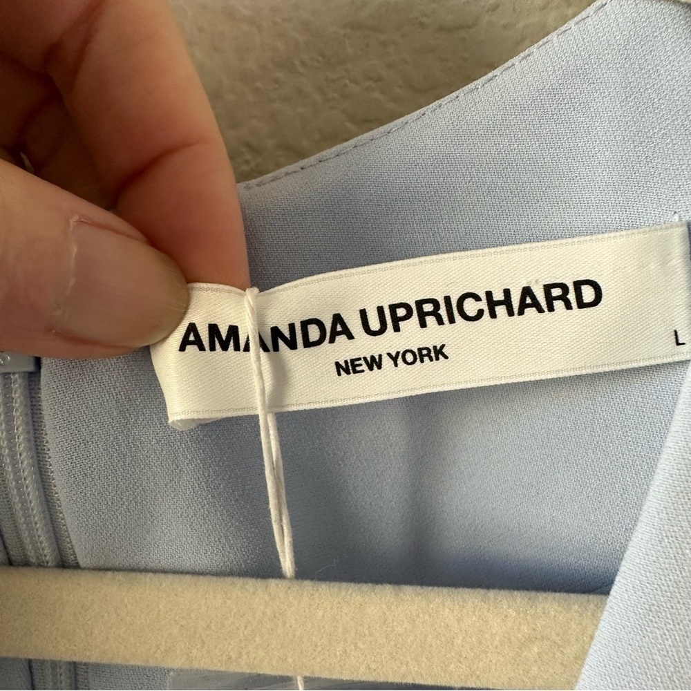 NWT Amanda Uprichard Ivana Mini Dress in Artic Blue SZ L - Picture 5 of 7